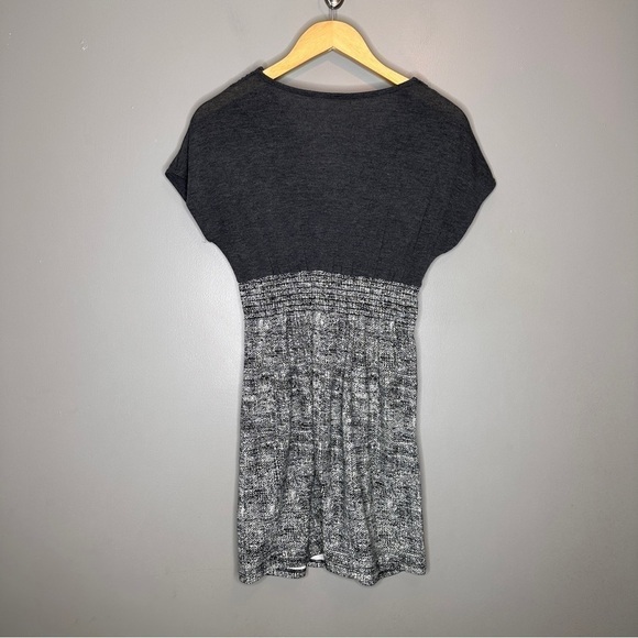 My story gray mini faux wrap dress - Picture 5 of 6